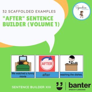 AFTER Sentence builder