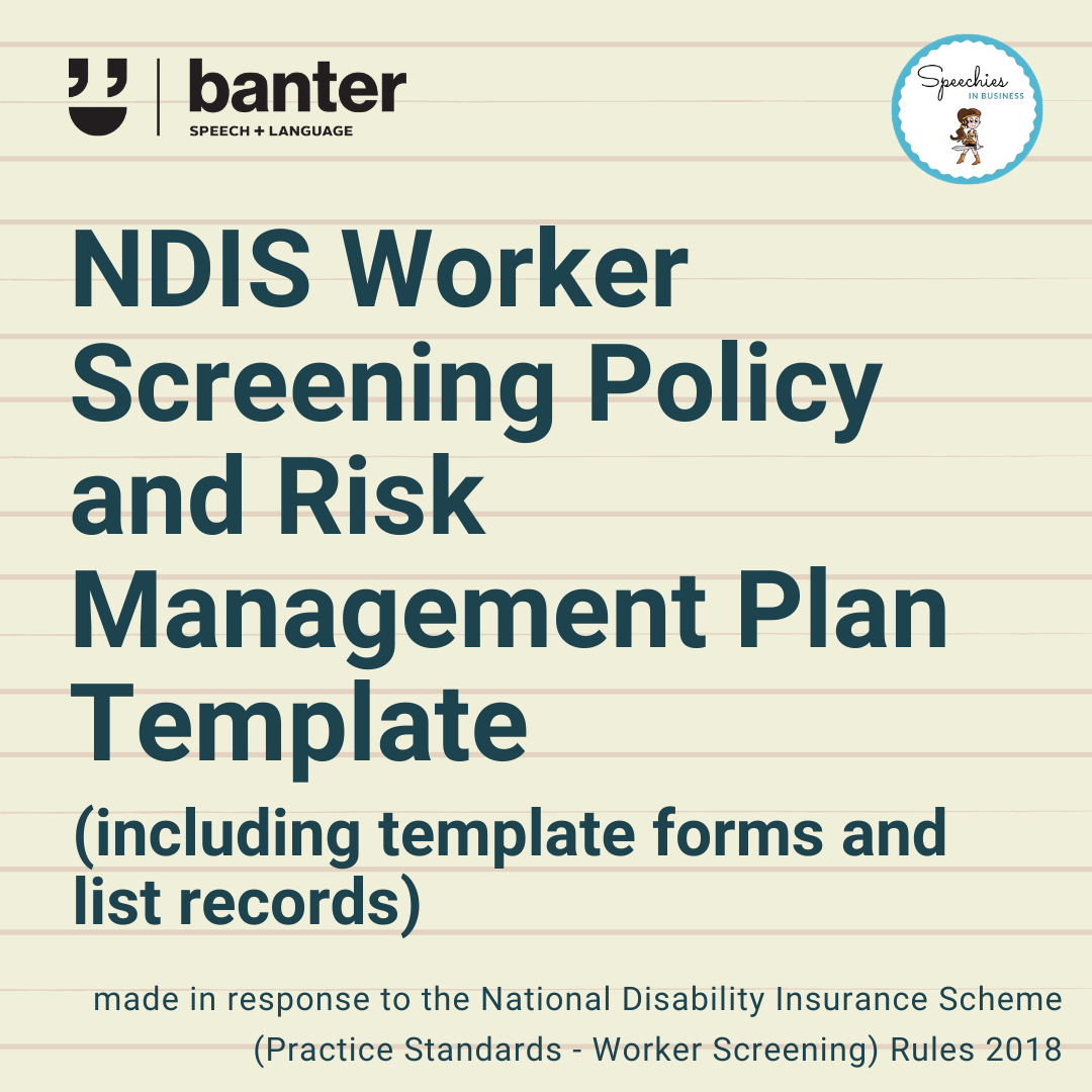 NDIS Worker Screening Policy And Risk Management Plan Template Uthman Ali