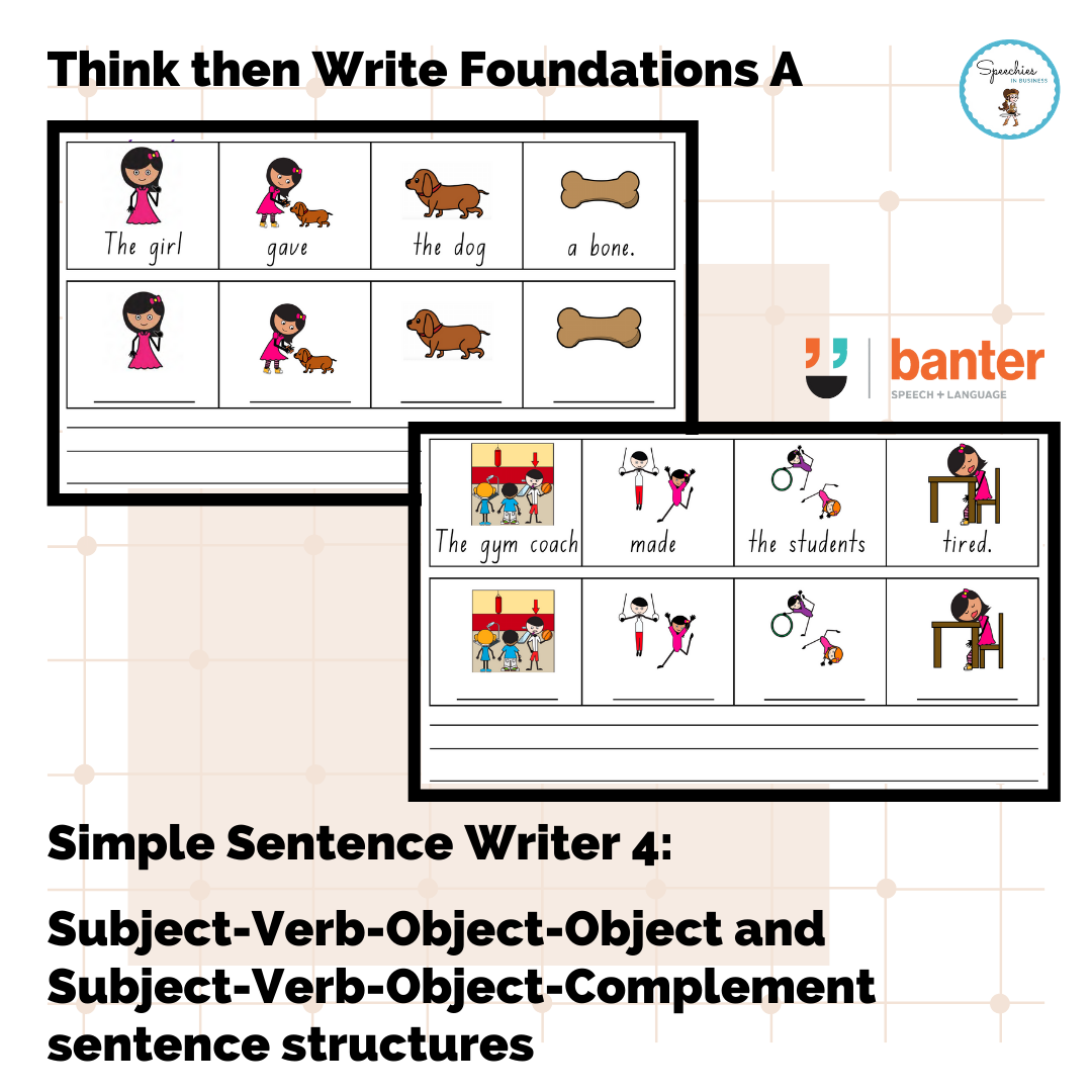  R507 Think Then Write Foundations Simple Sentence Writing Bundle 