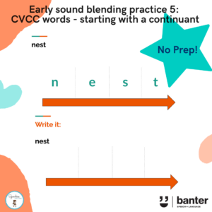 Early sound blending practice 5