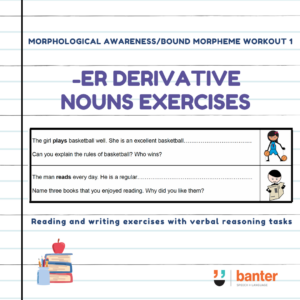 -er Derivative Noun exercises